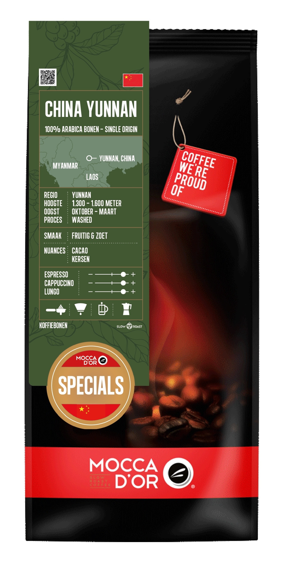 Mocca d’Or China Yunnan 500 gram bonen